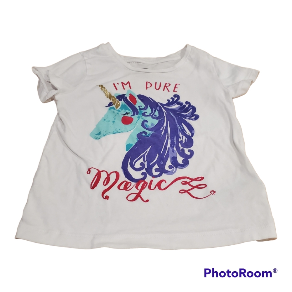 Unicorn Tee Shirt 3T Spotted Zebra
